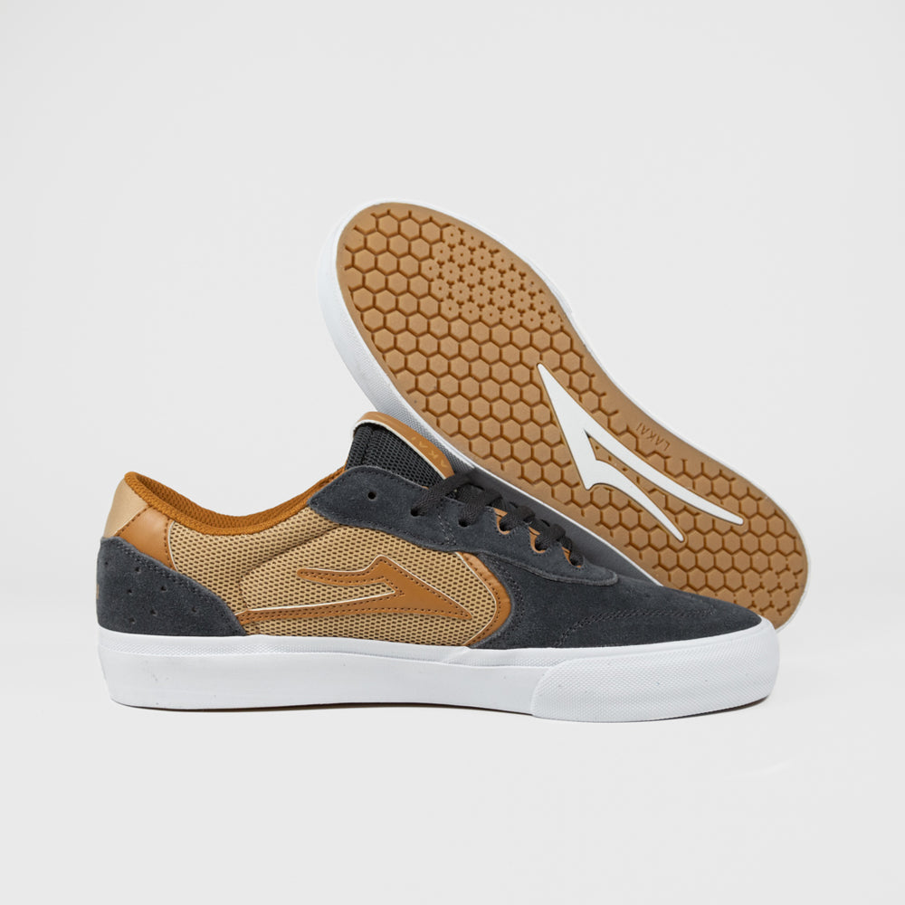 Lakai Atlantic Vulc charcoal tan suede